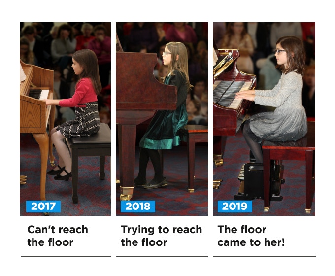 Students who needs The Ideal Piano Footrest